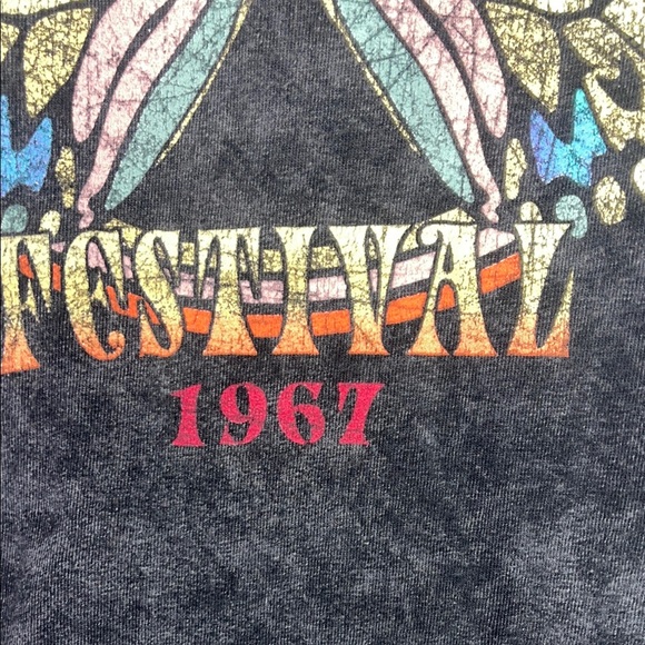Vintage Graphic T-Shirt with Butterfly Design - Picture 7 of 7